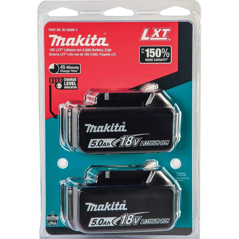 Makita DTD153RTJ 18V LXT Brushless Impact Driver Kit β 2Γ 5.0Ah Batteries, Fast Charger & Makpac Case