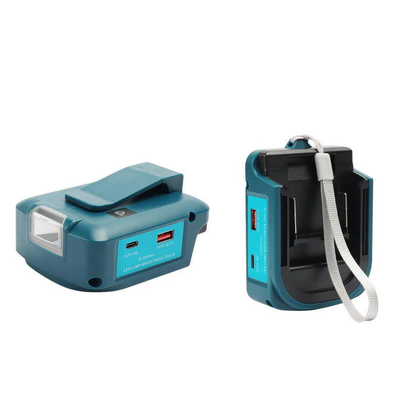 Makita ADP05 18V LXT USB Charger + 2× BL1850B 5.0Ah Batteries – Power & Charging Bundle