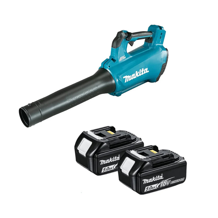 Makita DUB184Z 18V LXT Brushless Cordless Blower Kit – 2× 5.0Ah Batteries Included