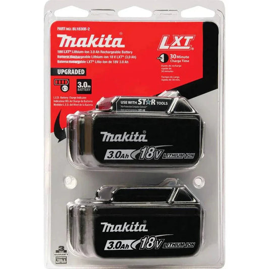 Makita BL1830B 18V LXT Li-Ion 3.0Ah Battery Twin Pack – High-Performance Power Duo