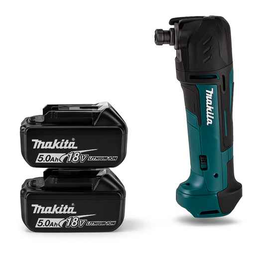 Makita DTM51Z 18V LXT Cordless Multi-Tool Set β Tool-Free Blade Change + 2Γ BL1850B 5.0Ah Batteries